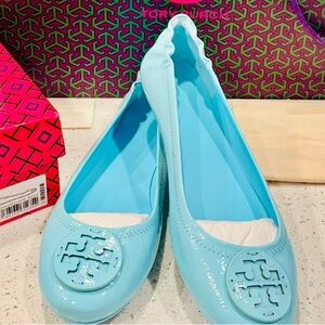 NIB🩵 Tory Burch 🩵 Minnie Travel Ballerina Flat🩵Women’s Size 10.5